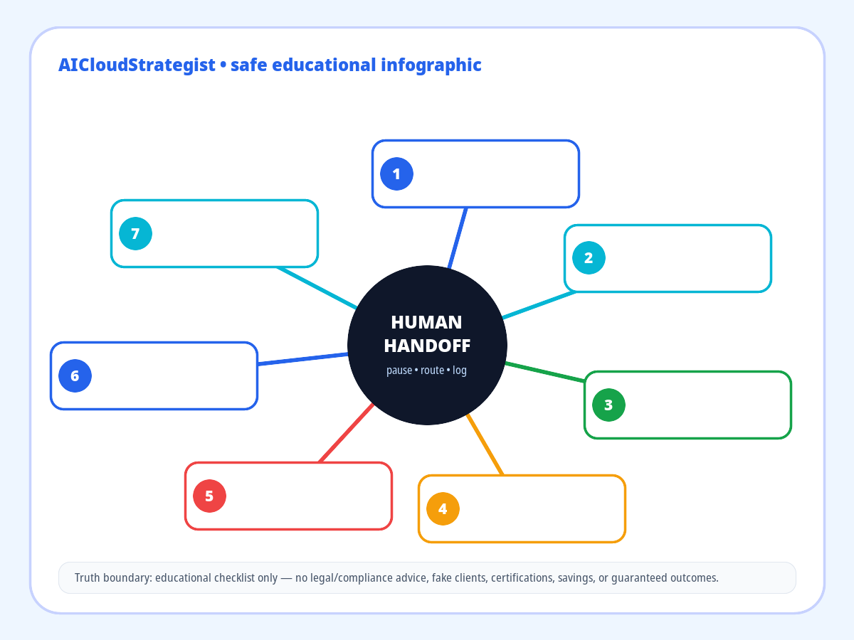 Infographic: AI Workflow Handoff Map: 7 Places Automation Should Pause for a Human