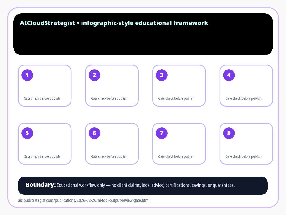 Infographic: The AI Tool Output Review Gate